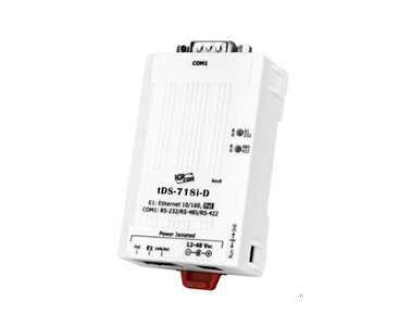 泓格科技新產(chǎn)品上市: tDS-718i-D1 口RS-232/422/485、Power 隔離及PoE供電的微型設(shè)備服務(wù)器